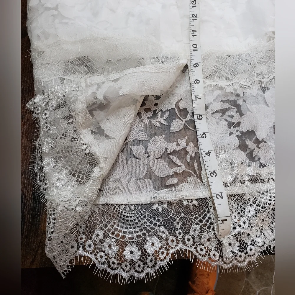 US XS Nordstrom lace overlay balconette midi hoco, wedding bustier - Picture 11 of 14